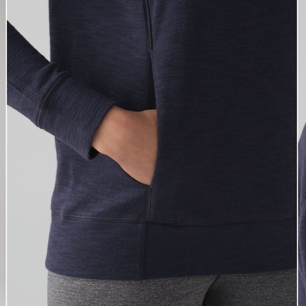 Lululemon More Than Modal Hoodie Midnight Navy Size 6 - Style Number: W3AI2S - Picture 4 of 12